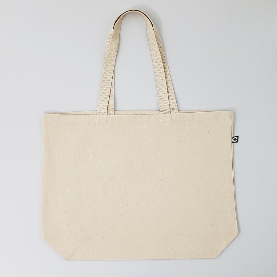 Large Recycled Canvas Tote Bags, Recycled Cotton bags, Recycled Canvas Bags