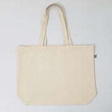 72 ct Large Recycled Cotton Canvas Tote Bags w/Gusset - By Case