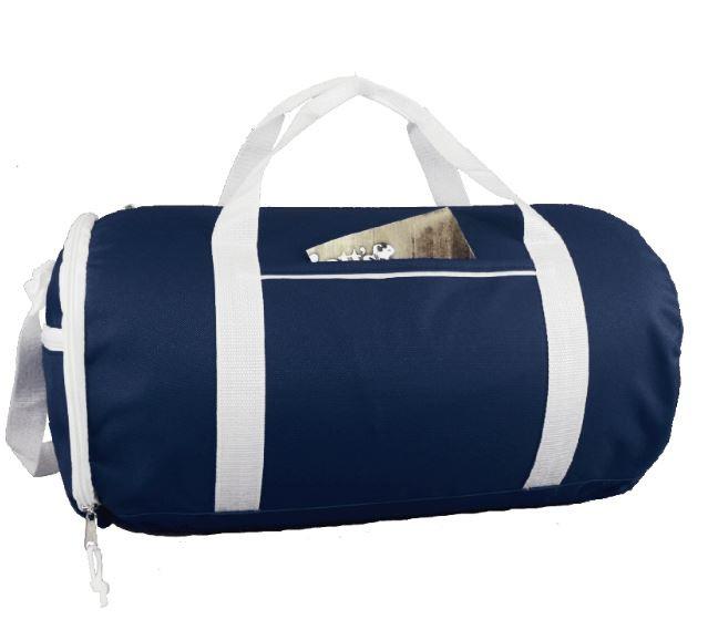 Two-Tone Sport Gym Roll Duffel Bags