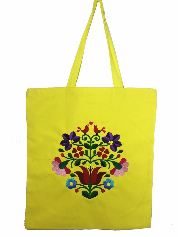 Promotional giveaways tote bag canvas embroidery