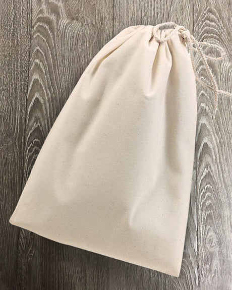 Promotional cotton canvas shoe bags santa sack drawstring closure gift bags