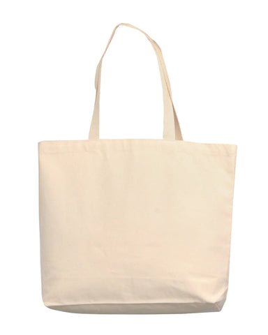 12 ct Med/Large Canvas Wholesale Tote Bag with Long Handles - By Dozen