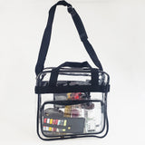 6 ct Clear Messenger Bag / Crossbody Stadium Bags - Pack of 6