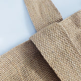 classic jute tote bag durable handle detail