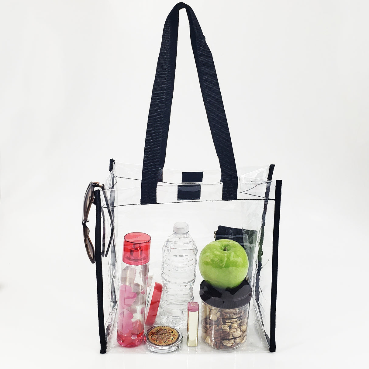 Clear Stadium Tote Bag with Square Hook