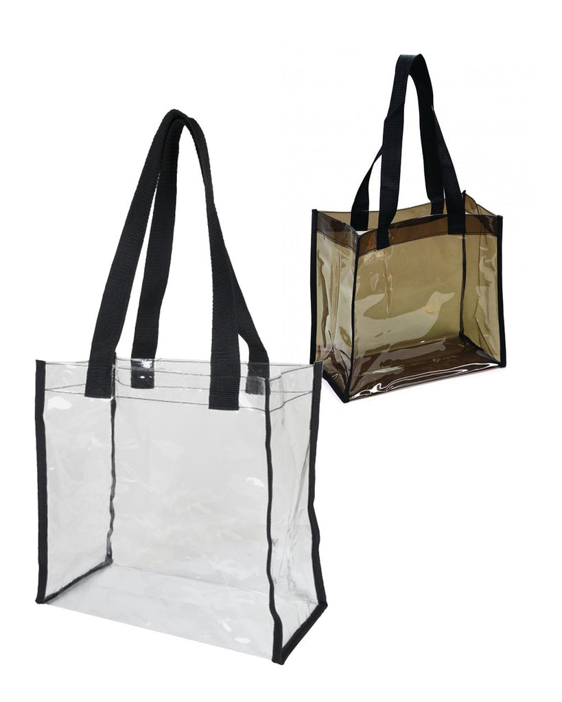 Arete Clear Vinyl Stadium Compliant Tote Bag with Zipper