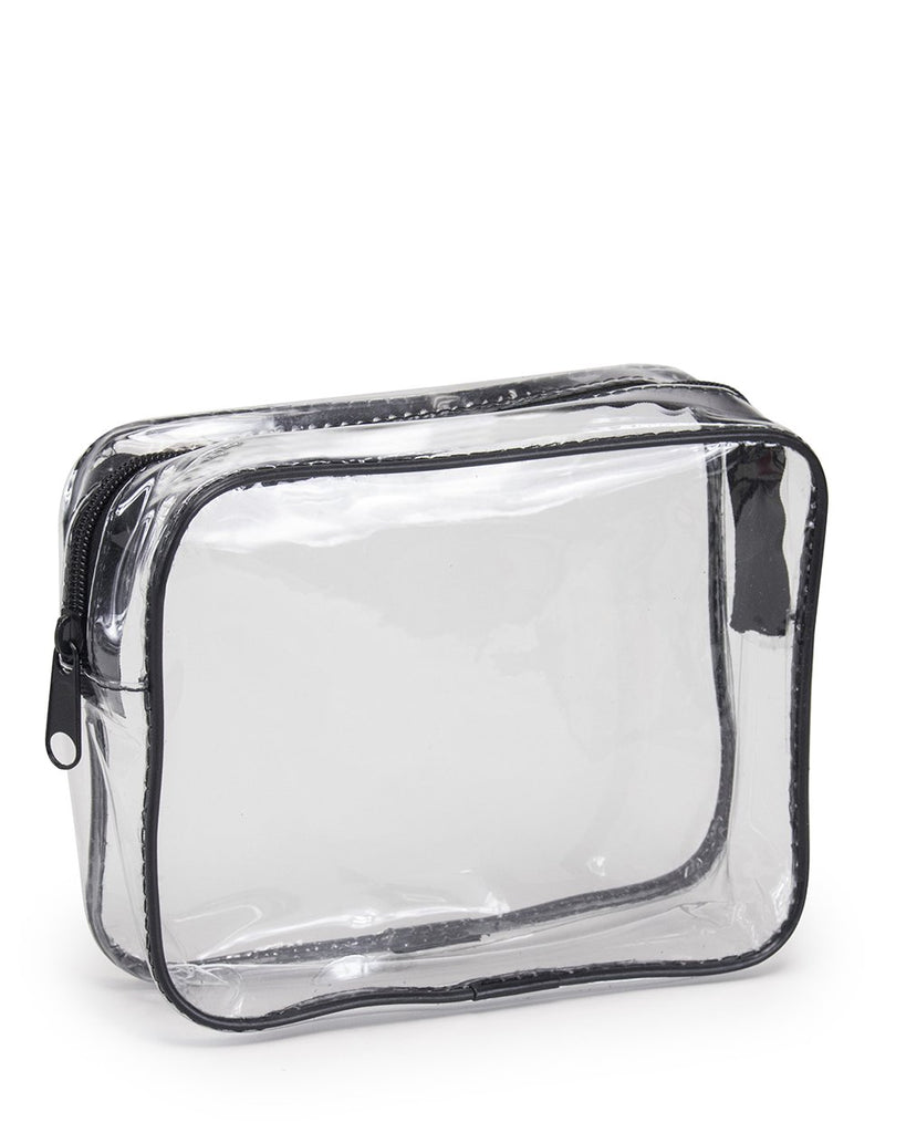 200 ct Clear Vinyl Travel Size Cosmetic Bag - By Case