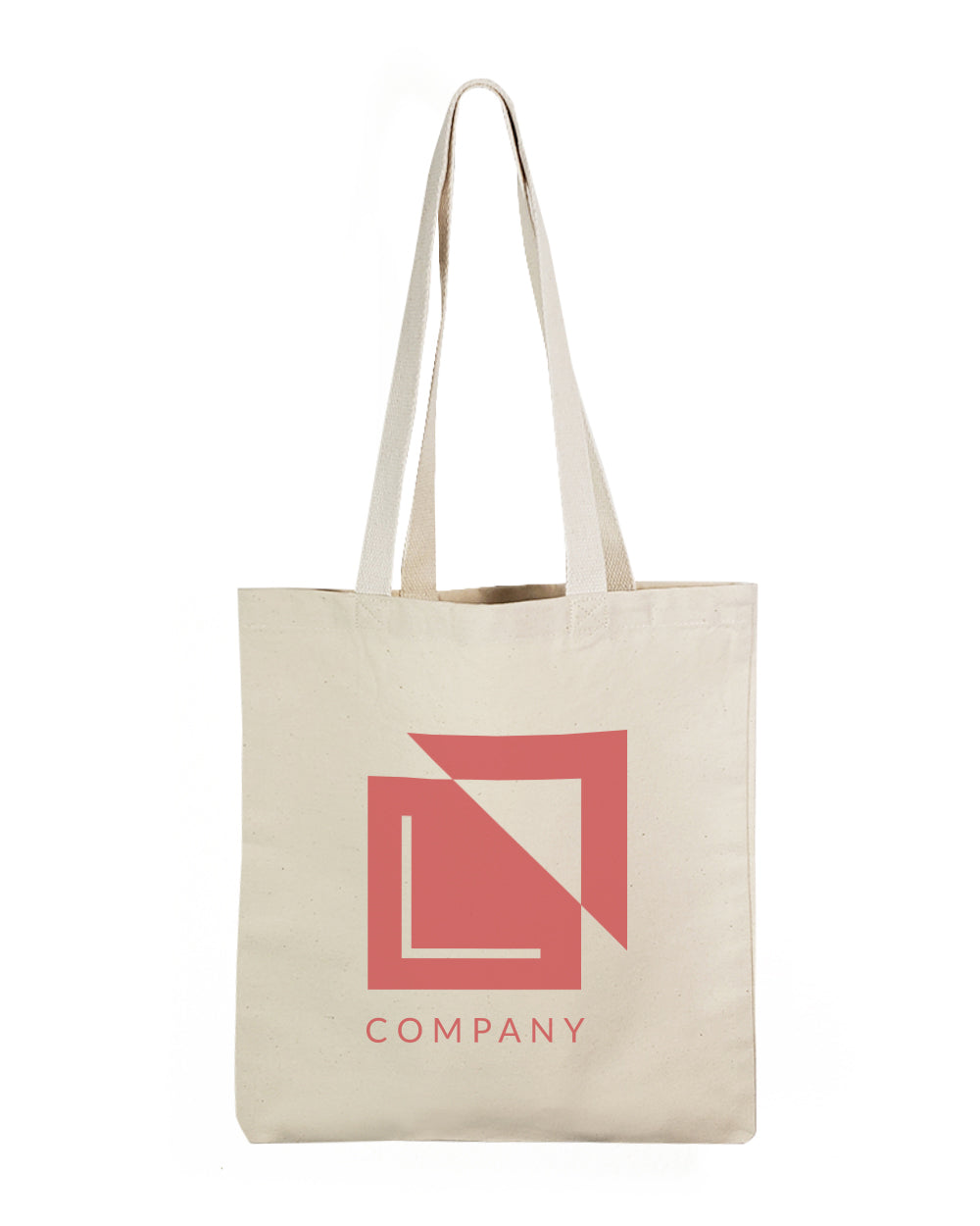 convention canvas tote bag company logo