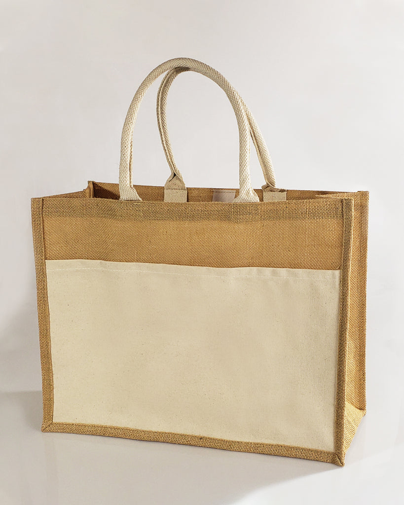 Jute Bags with custom printed logo, printed bags – One Stop Promotions
