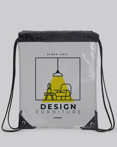 Custom  Clear Drawstring Bag
