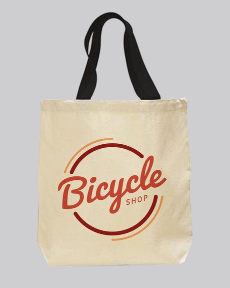 custom logo canvas tote bag