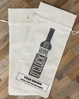 It's Wine O'clock Design - Winery Tote Bags