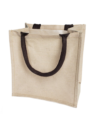 48 ct Cute Burlap Bags - JuCo Totes (Jute & Cotton Blend) - By Case