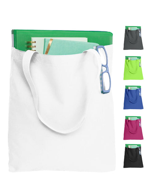 15 x 17 Large Pool Party Nonwoven Tote Bags - 12 Pc.