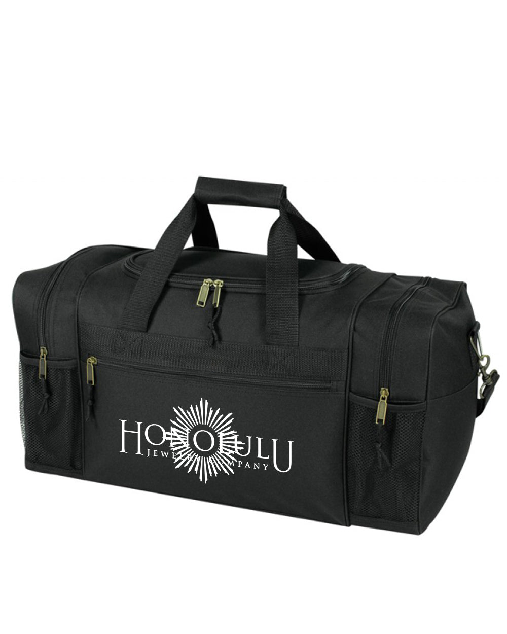 durable duffel bag with logo