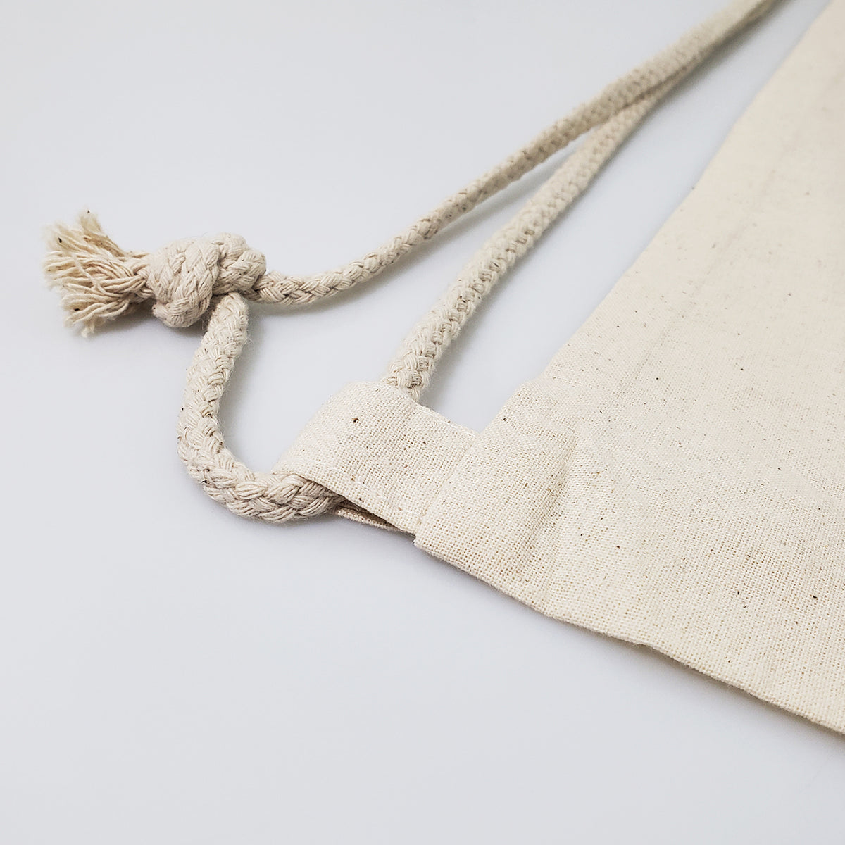 Cinch Knot Drawstring 12 ct 100% Cotton Drawstring Cinch Bags - By Dozen