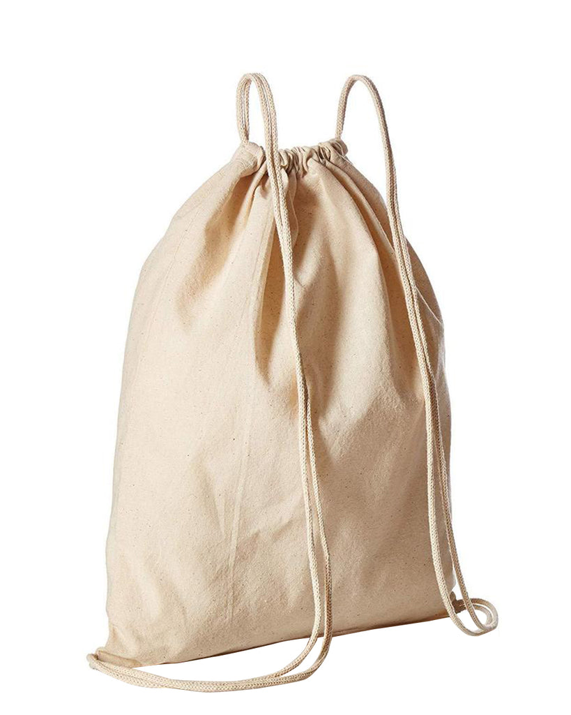 Canvas Drawstring Backpack Bags for Boys and Girls  Pitthu Bags 12 x 18   No Plastic Shop