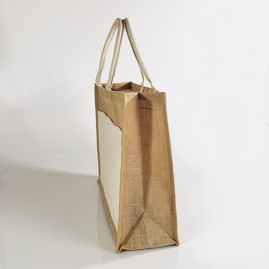Jute Tote Bags, Burlap tote bags wholesale, bulk custom jute bags pocket