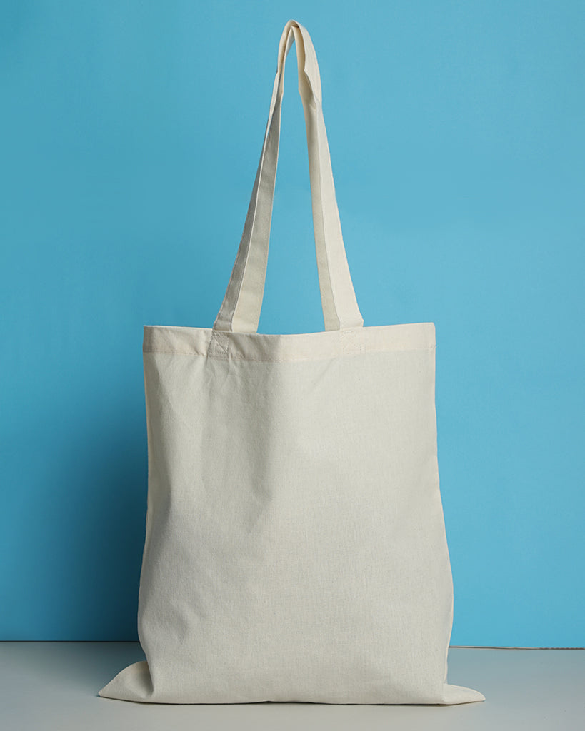 TBF 12 Pack Large Organic Blank Canvas Tote Bags, 100% Cotton