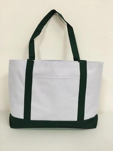 Grocery Shopping Tote Bag With Large Outside Pocket