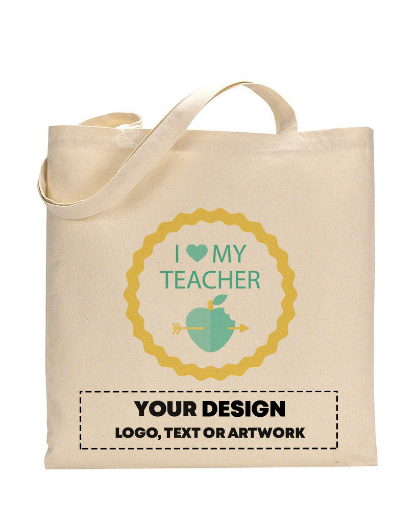 I Love My Teacher Customizable Tote Bag- Teacher's Tote Bags