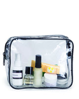 5 ct Clear Vinyl Travel Size Makeup Bag