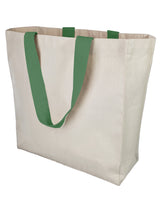wholesale-canvas-shopper-totebag-with-green-handle
