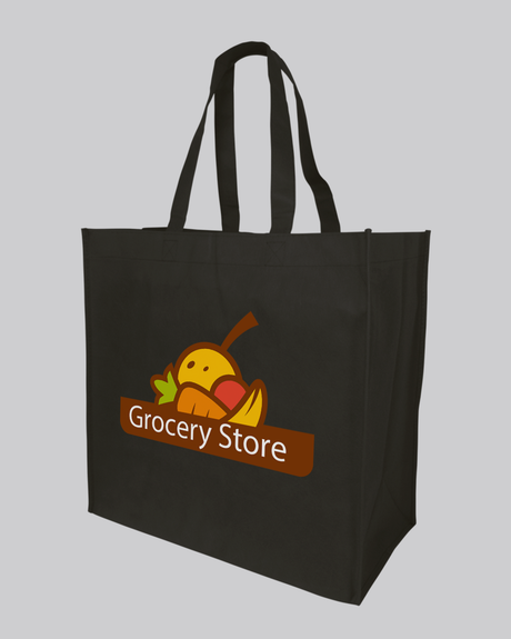 Large Shopping Grocery Customized Logo Tote Bags - Promo Tote Bags