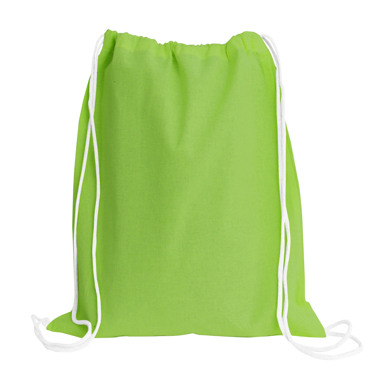 durable Lime Spot Drawstring Bags