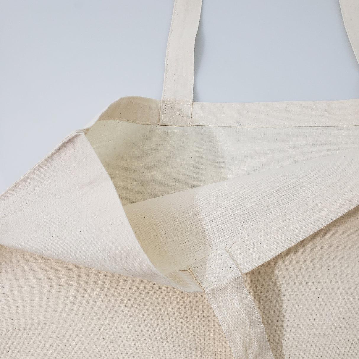 12 ct Large Organic Cotton Grocery Tote Bags - By Dozen