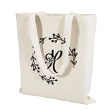 ''H'' Letter Initial Canvas Tote Bag - Initials Bags