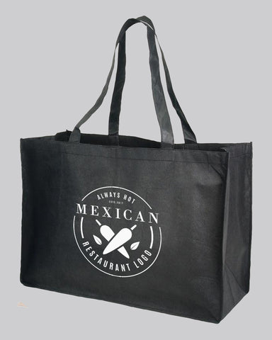 Customized Jumbo Non-Woven Polypropylene Grocery Tote Bags - Personalized Tote Bags With Your Logo - GN48