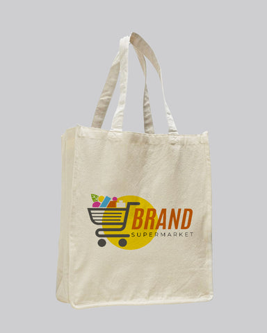 Jumbo Shopper Canvas Tote Bags Custom Printed  - Canvas Tote Bags With Your Logo - TF254