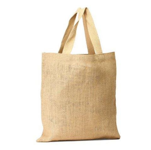 72 ct Wholesale Burlap Bags - Promotional Jute Tote Bags - By Case