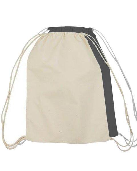 Westford Mill Recycled Cotton Drawstring Bag (One Size) (Black) :  : Sports & Outdoors