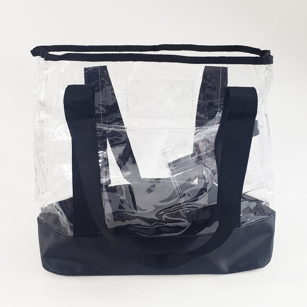 Clear Vinyl Grocery Tote Bag