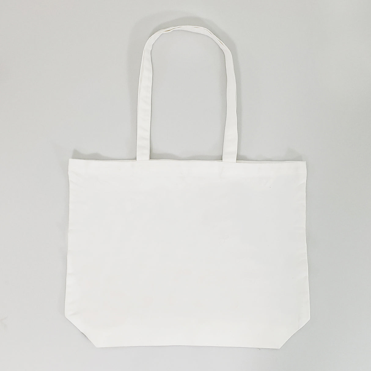 120 ct Large 100% Polyester Canvas Sublimation Tote Bags White - By Case