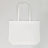 12 ct Large 100% Polyester Canvas Sublimation Tote Bags White - By Dozen