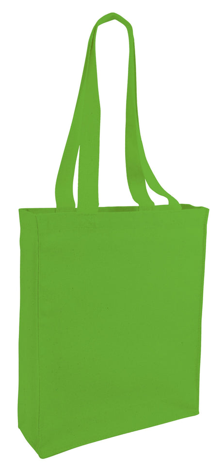 144 ct Affordable Canvas Tote Bag / Book Bag with Gusset - By Case - Alternative Colors