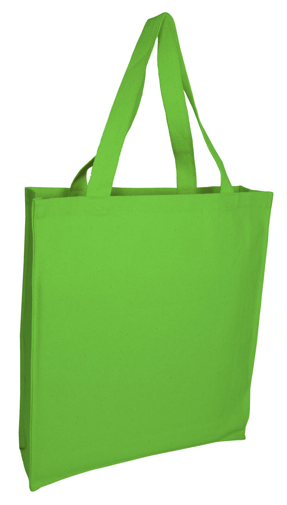 96 ct Large Canvas Wholesale Tote Bag with Long Web Handles - By Case