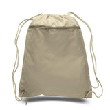 48 ct Promotional Polyester Drawstring Bags with Front Pocket - ASSORTED COLOR PACK (CLOSEOUT)