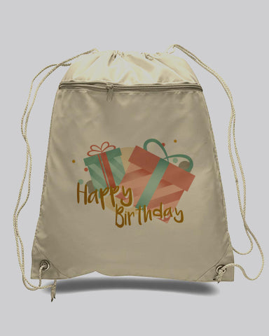Polyester Value Drawstring Bags Customized Logo Tote Bags - Promotional Tote Bags - POL11
