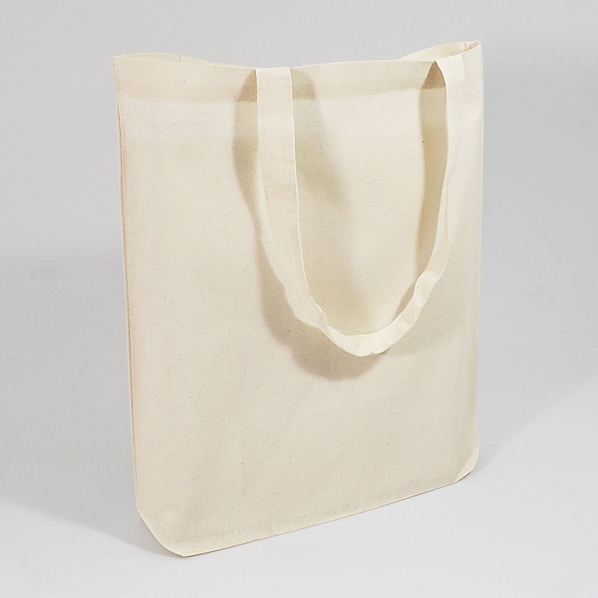 Closeout Cotton Natural Grocery Gusset Tote Bag - TG110L