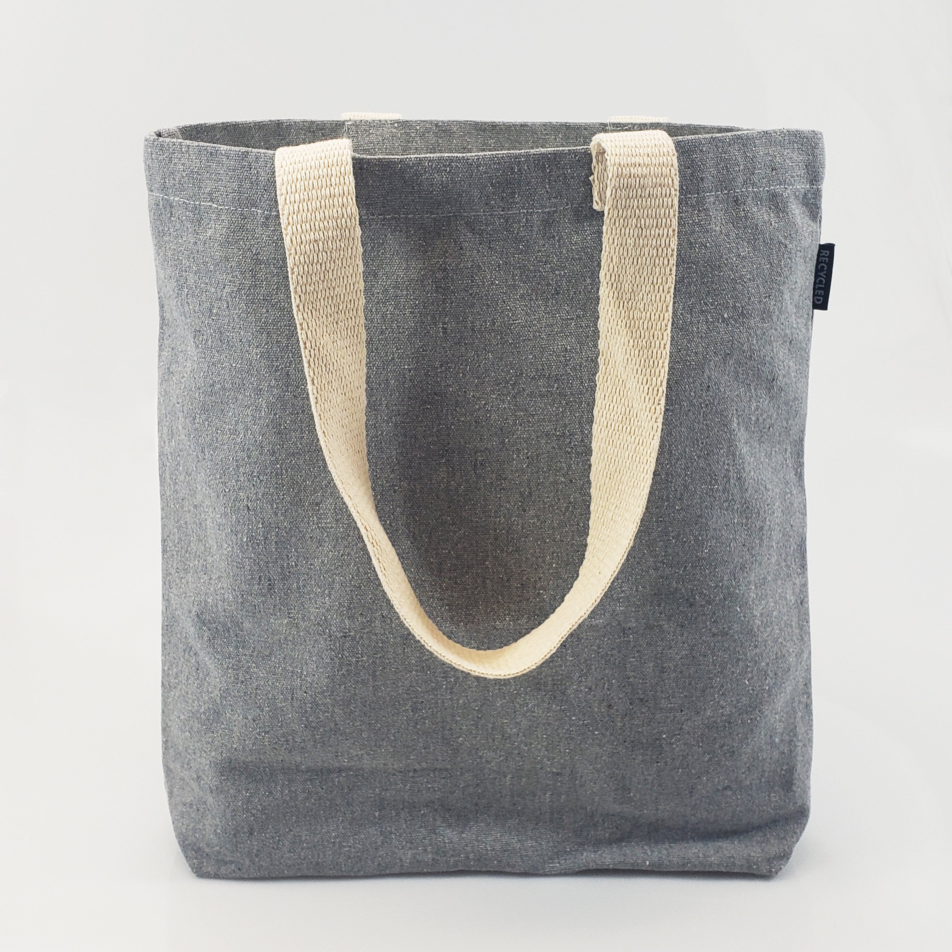 90 ct Recycled Canvas Tote Bag With Bottom Gusset - By Case