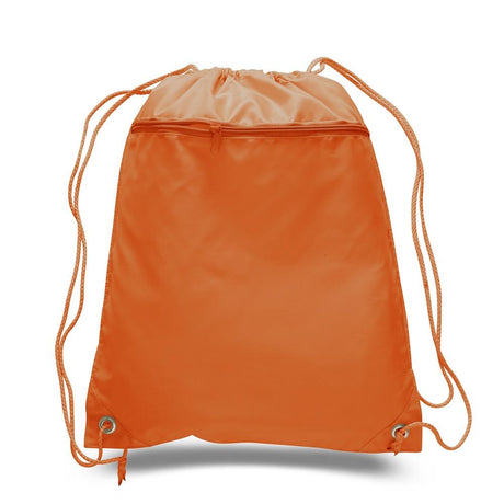 cheap Orange Drawstring Bags