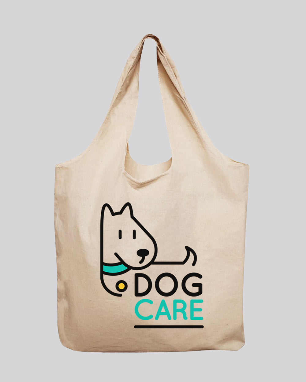 Large 100% Soft Cotton Stow-N-Go Tote Bag - Large Logo Tote Bags - OR1