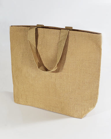 48 ct Oversize Jute Bags / Burlap Travel Totes - By Case