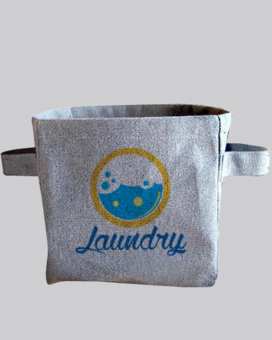 Custom Recycled Canvas Storage Basket - Recycled Tote Bags With Your Logo - RC779