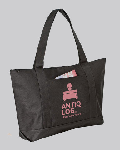 Customized Polyester Beach Tote Bags with Zipper - Personalized Tote Bags With Your Logo - BS217
