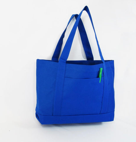 48 ct Sturdy Shopping Tote Bags Solid With PVC Backing - By Case